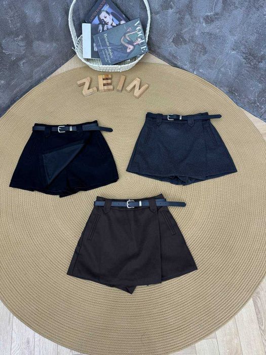 новые черные юбка-шорты, S и M