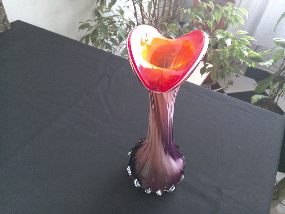 Vază sticlă Murano - formă cală - 21 cm