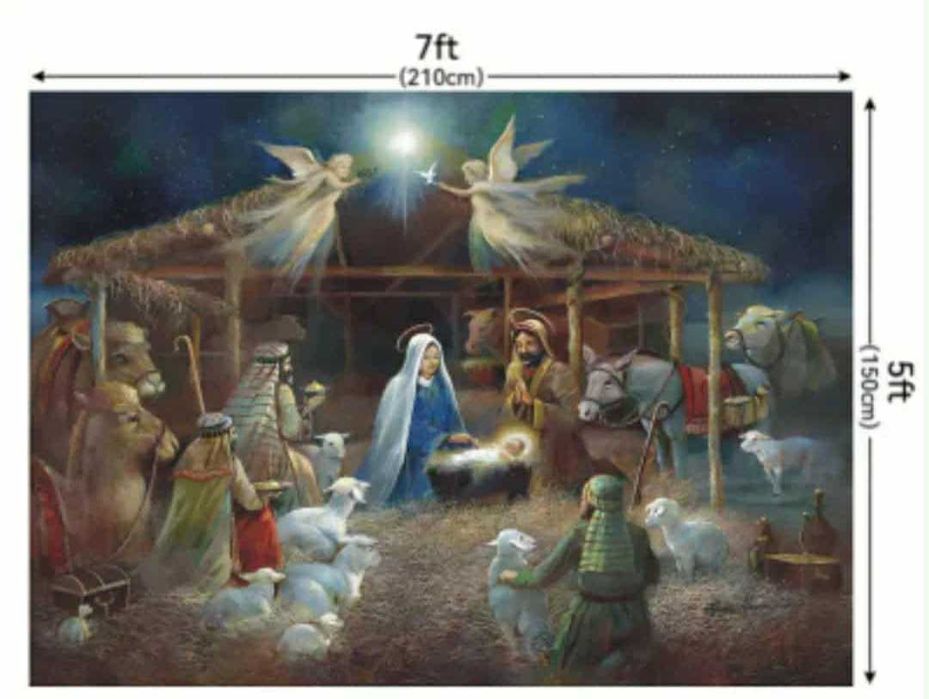 Високо качествен коледен фон подходящ за фотосесия. Различни видове.