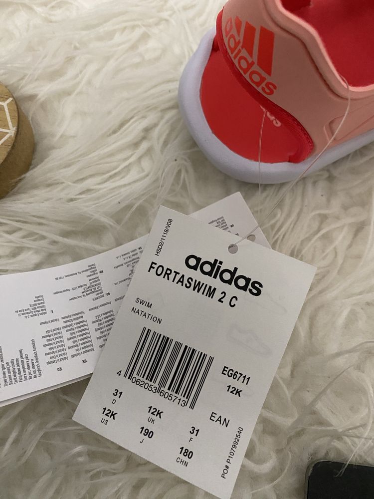 Детски сандали Adidas Fortaswim 2 Pink