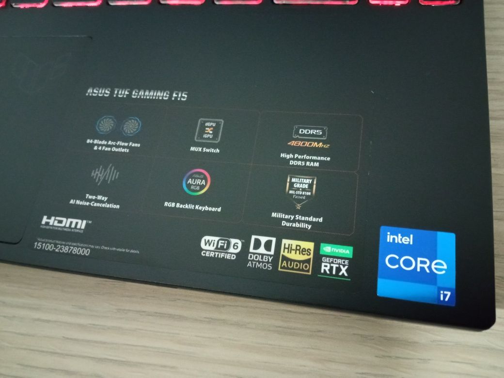 Laptop RTX 3050 TI TITANIUM Nvidia I7 12700H ASUS 144Hz GAMING 8K SSD