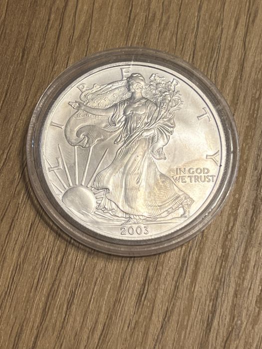 One dollar silver SUA 2003 moneda 1 dolar de argint american