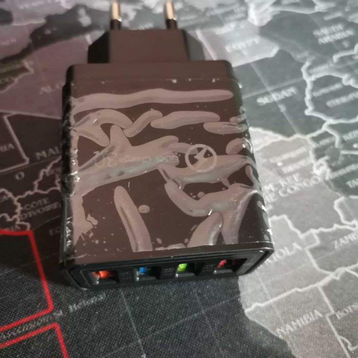 Incarcator  quick charge 4 porturi USB 5v 3,5A, cu/fara cabluri