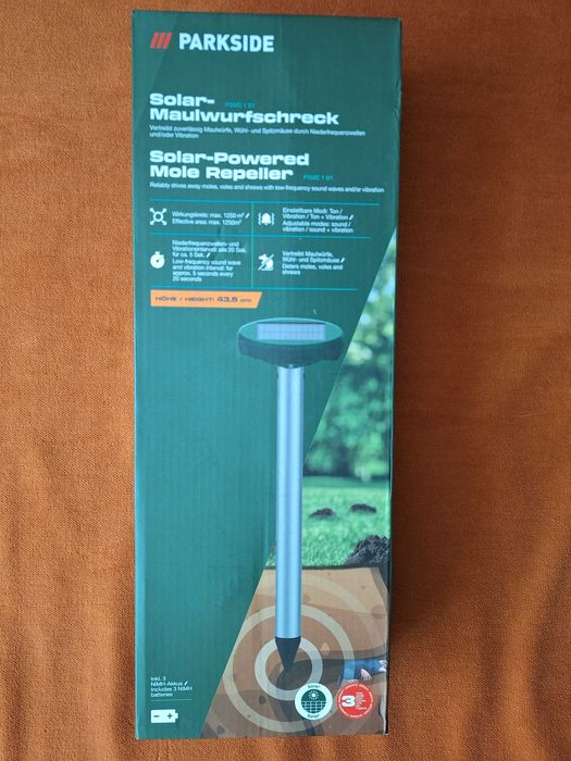 Dispozitiv solar contra daunatorilor de camp Solar Repeller, max625 m²