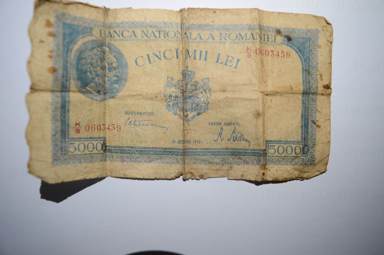 Bancnotă 5000 lei 1945