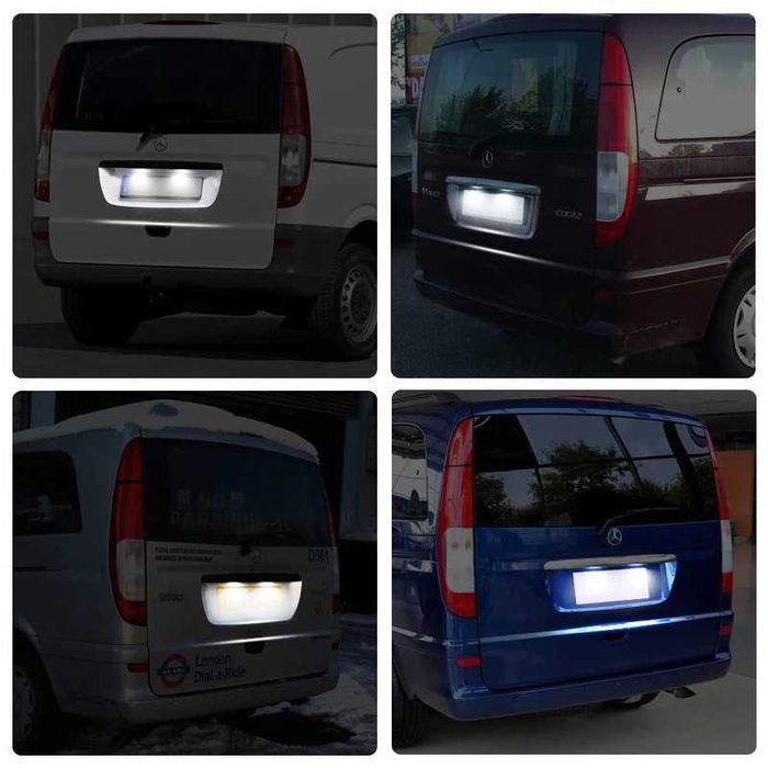 LED плафони заден регистрационен номер Mercedes W639 w906