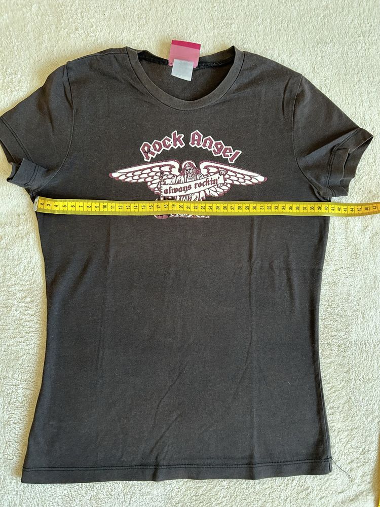 Tricou negru Rock Angel, Thalia Sodi