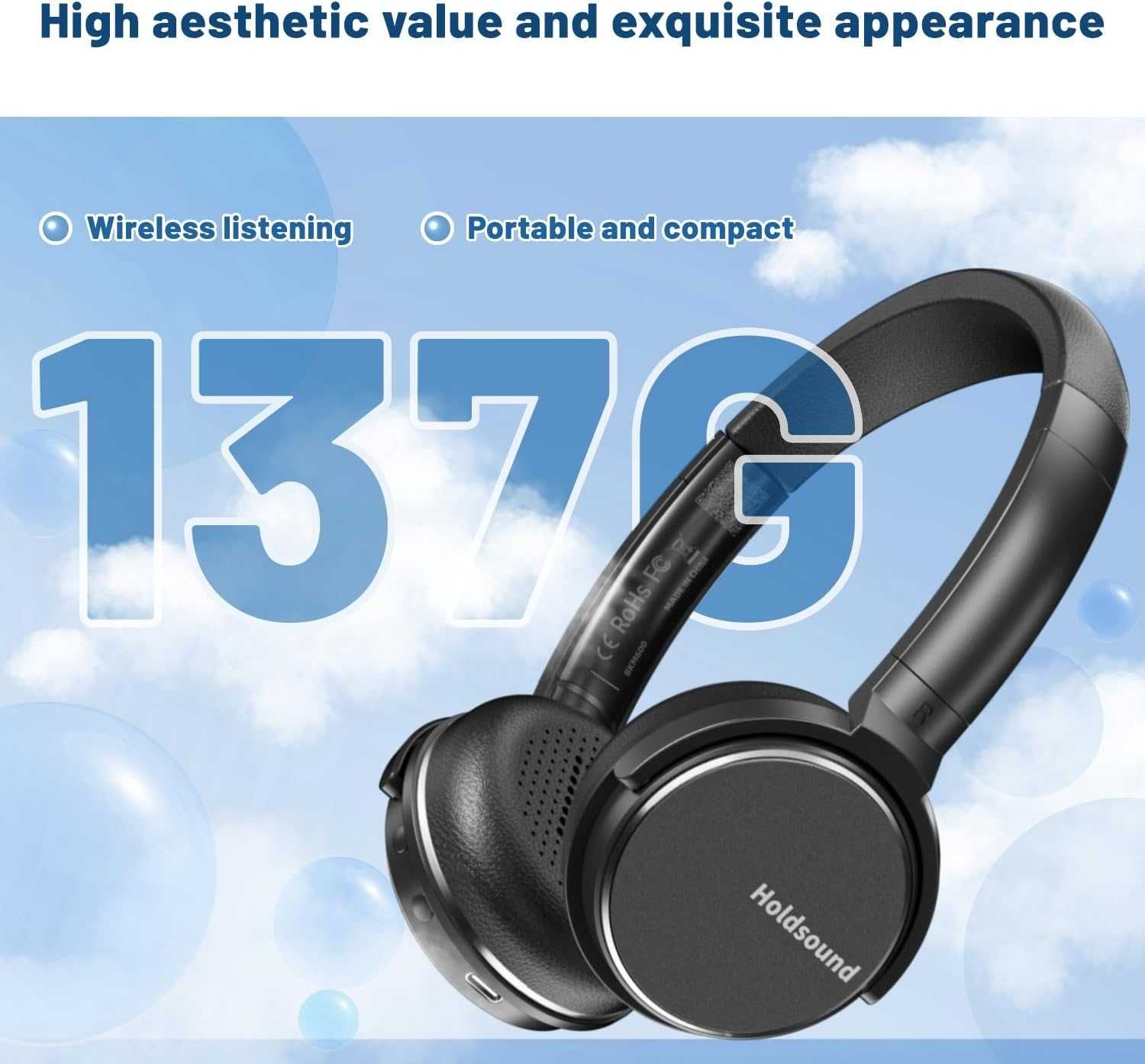 BKM600 Безжични слушалки за телевизор, с Bluetooth USB предавател