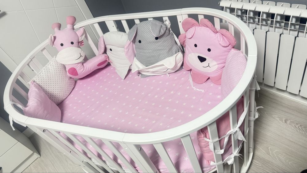 Идеальная кроватка Северянка 3 6в1 из березы