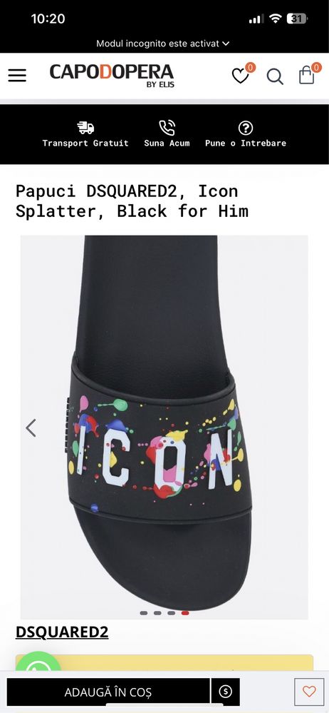Papuci Dsquared Originali