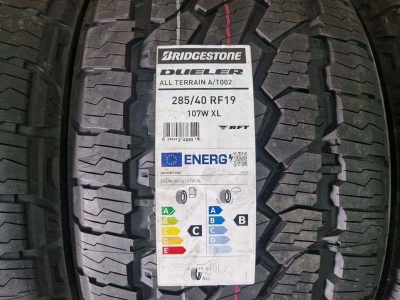 4 Bridgestone R19 285/40 
нови гуми за всякакъв терен
Runflat DOT1624