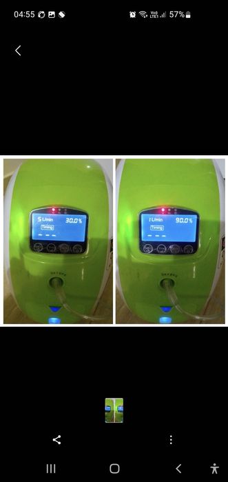 Concentrator oxigen portabil 1-5L 90-30% cu atomizor, nebulizator, LCD
