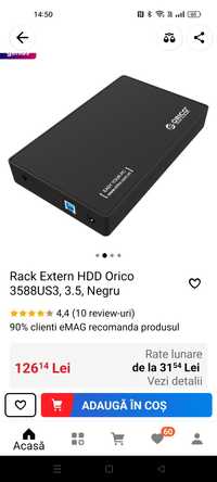 Carcasa pt hard disk extern usb3.0,garanție.