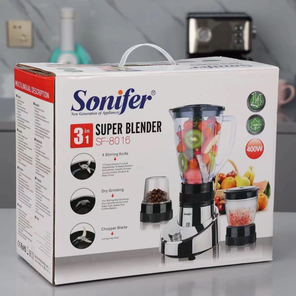 Блендер, Кофемолки и измельчитель для мяса  Sonifer SF-8016
