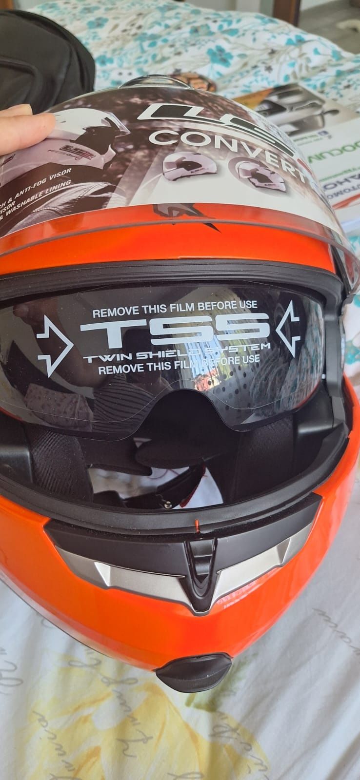 Casca moto,una marimea XL si una marimea S