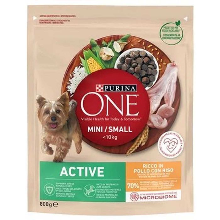 Hrana umeda pentru caini Purina One Mini Adult, Pui si Morcov, 85 g