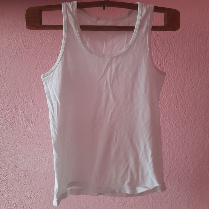 Белая мужская майка