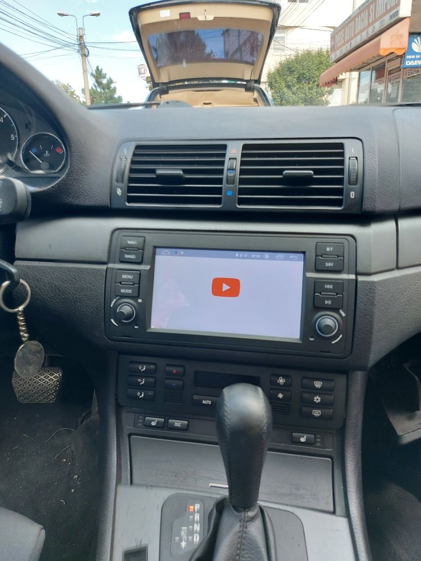 Navigatie Android BMW e46 Waze YouTube GPS BT USB casetofon