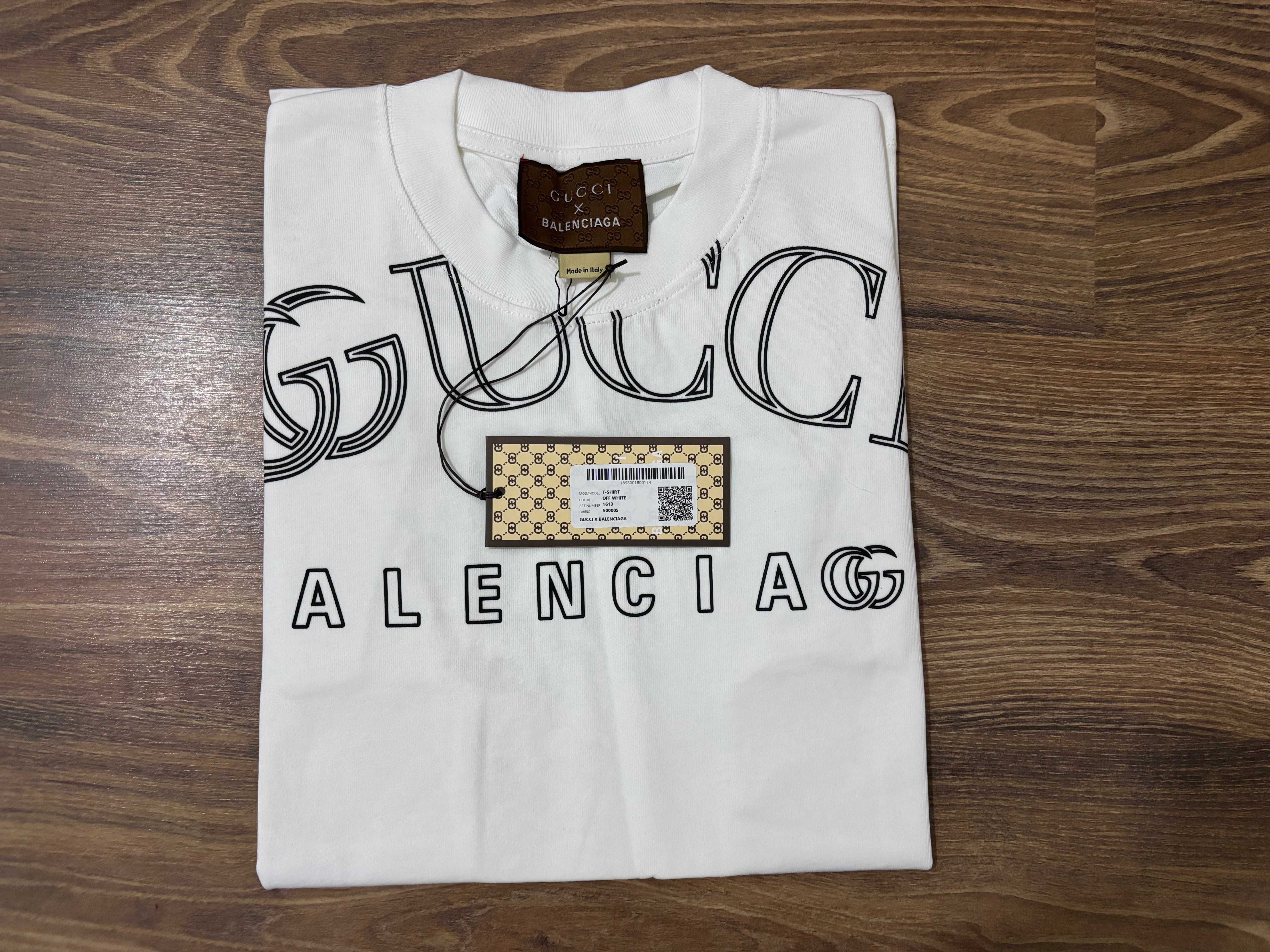 Gucci Balenciaga Мъжка Тениска - S, M, L, 2XL