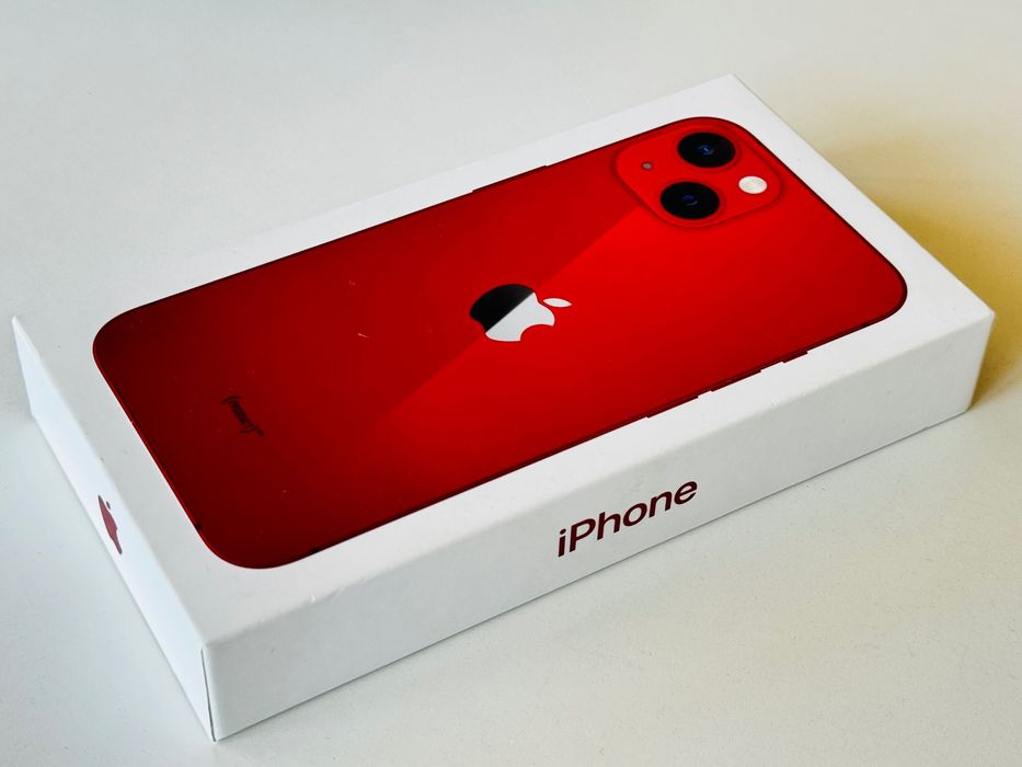 НОВ! Iphone 13 128GB Red 100% Батерия! Гаранция 6 месеца