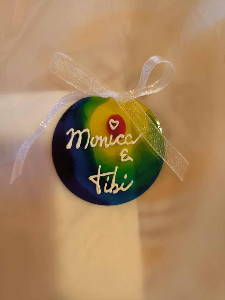 Marturii handmade vitraliu pentru nunta sau botez. 15 ron