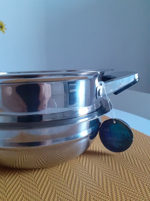 Strecurătoare din inox cu castron noua