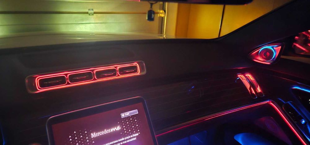 mercedes w223 s class амбиент въздуховоди