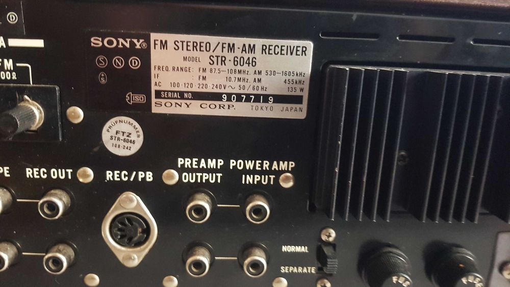 vintage SONY STR-6046 amplituner receiver