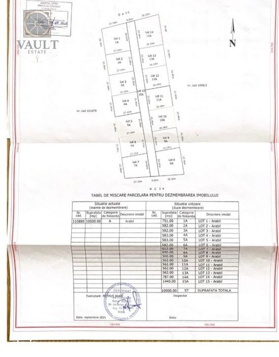 Teren intravilan -Ostratu-