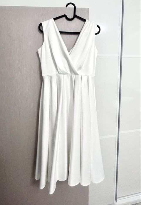 Rochie alba cununie/de zi/de seara