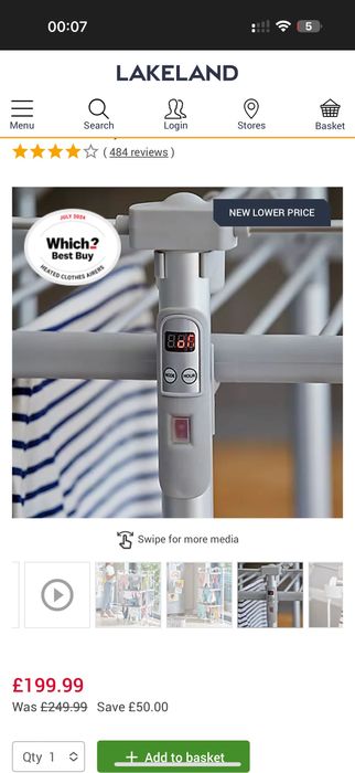 Uscător de rufe cu 3 nivele de ventilare