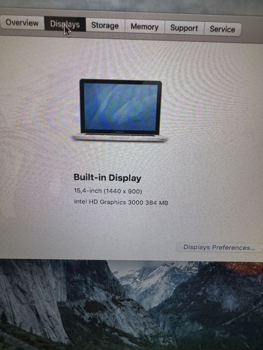Macbook pro 15.4 inch i7, bateria defecta