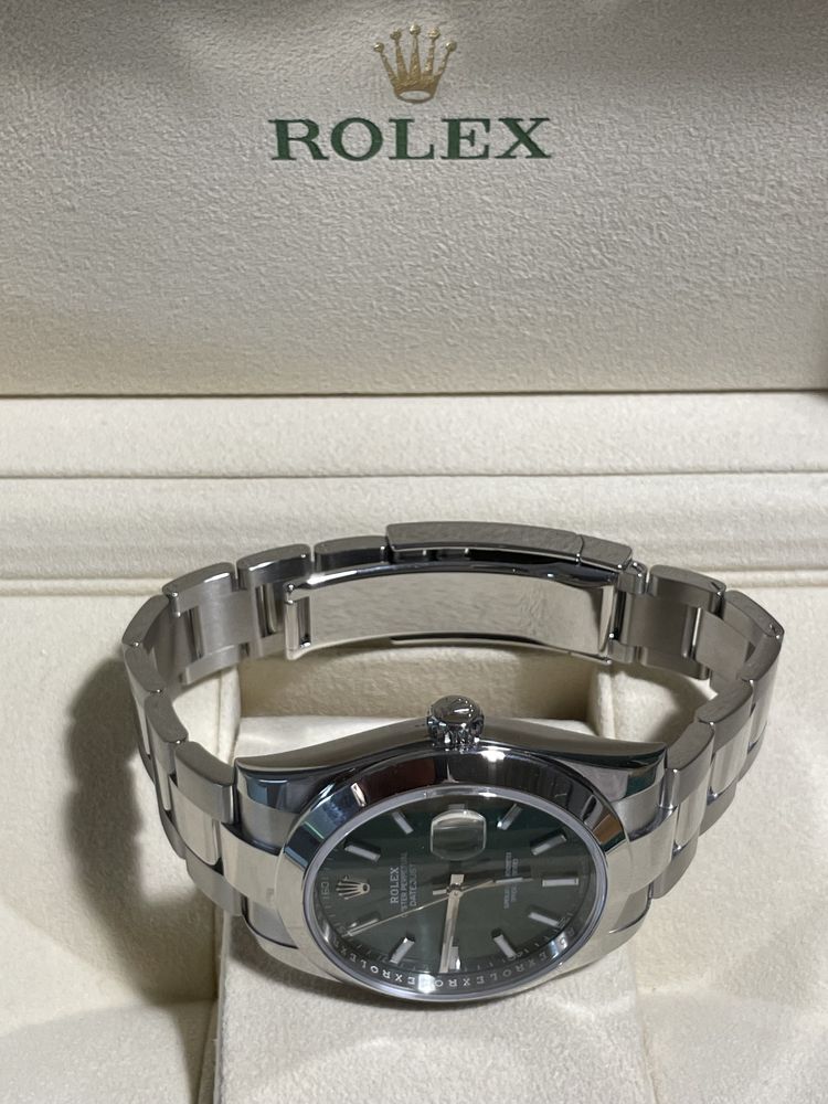 Часовник Rolex Datejust 18 Steel Index Jubilee Green Dial