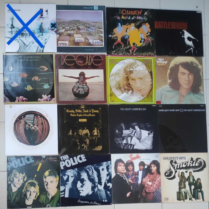 голяма колекция плочи с чуждестранни изпълнители рок, пънк, поп, джаз