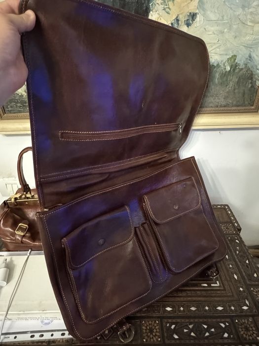 Geanta Laptop si Documente Noua Made in Italy Piele