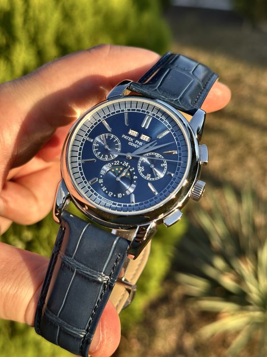 Ceas barbat patek philippe perpetual calendar blue