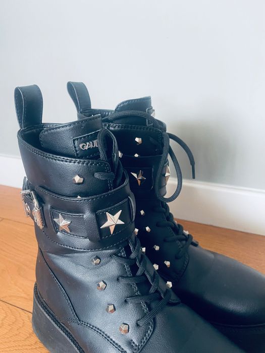 Боти Gaudi черни с капси