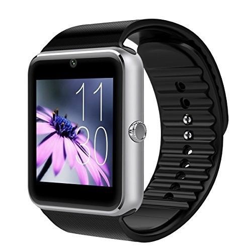 Ceas Smartwatch cu Telefon iUni GT08, Bluetooth, 1.3 MP, Silver
