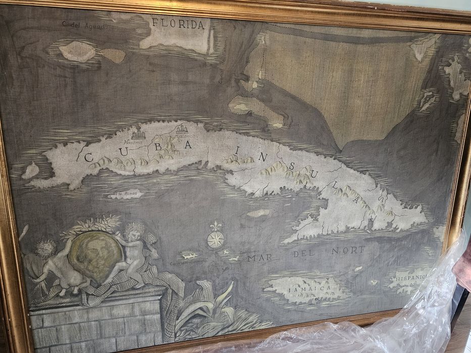 Harta Cubei pe panza