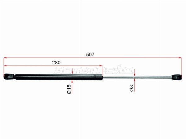 Амортизатор крышки багажника Ford Focus