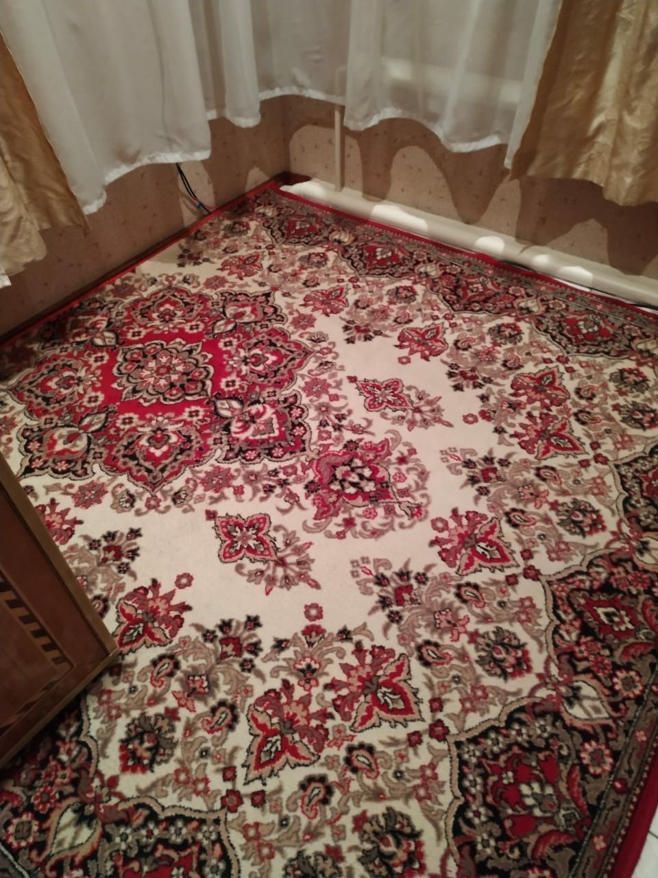 Обрезанные коврики 207 х 192см и 250 х 385 см.
