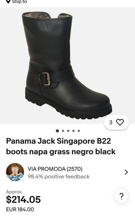 Panama Jack N 37 кожени ботуши - 52 лв