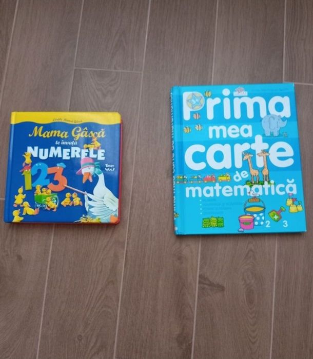 set 2 carti matematica gradinita numerele prima carte