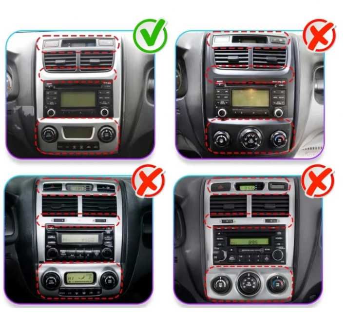 9-инчова мултимедия подарък камера KIA Sportage 2 (2008–2010) 2 отвора