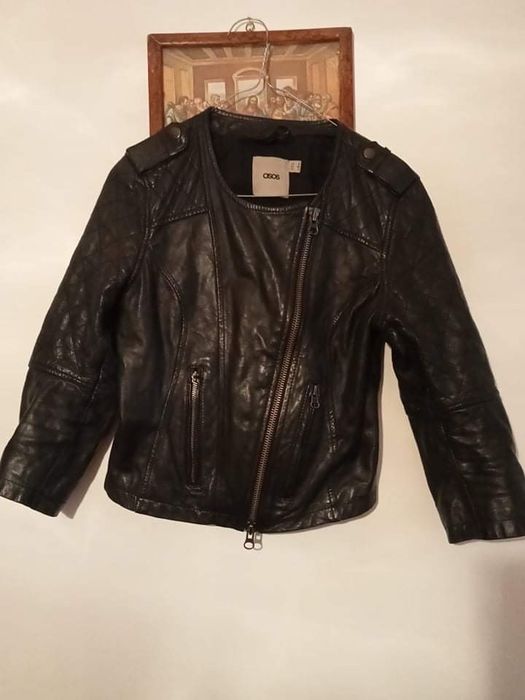 Geaca de piele dama Assos Originala
