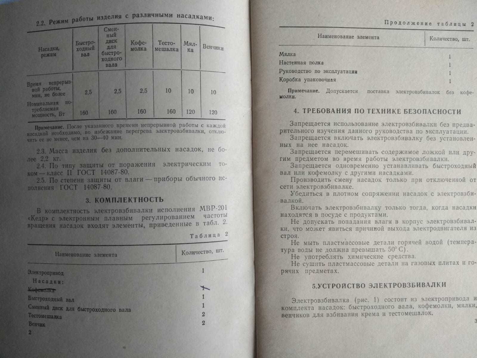 Электромиксер-взбивалка МВР-201 "Кедр" в рабочем состоянии