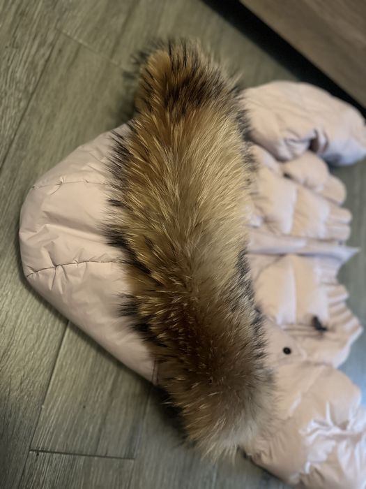 Зимно яке с яка от естествен косъм лисица намалено