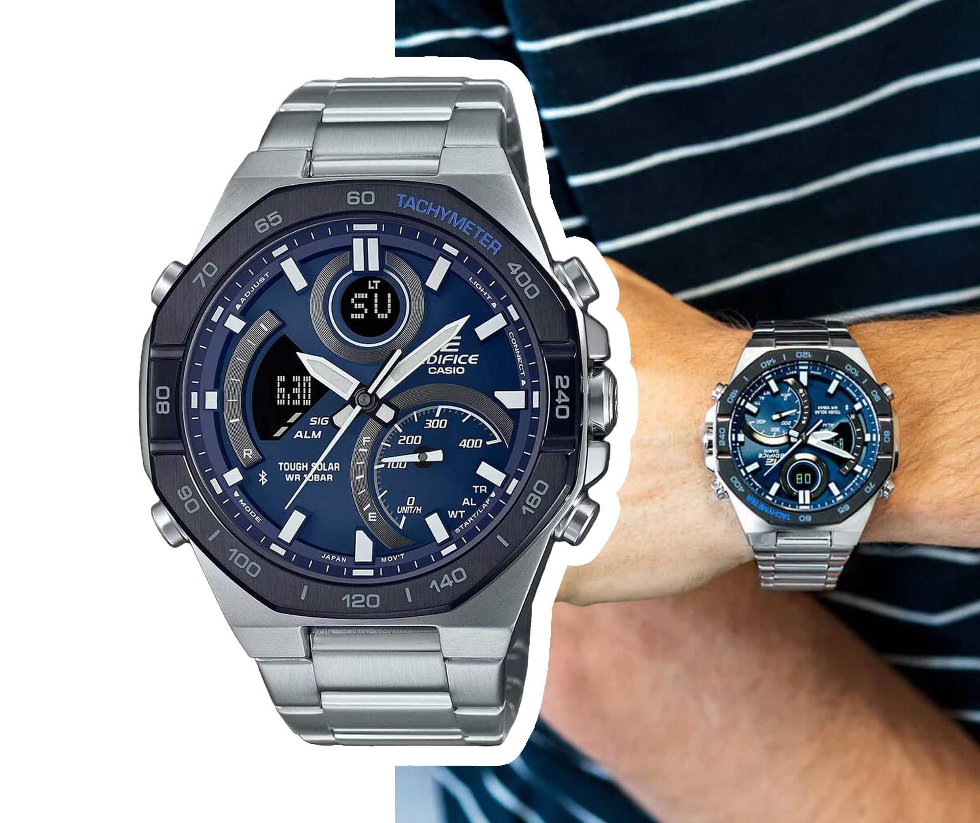 Мъжки часовник Casio Edifice Solar Bluetooth ECB-950DB-2AEF