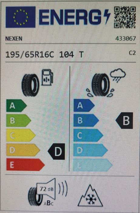 2 anvelope noi 195 65 r16 C nexen wt1 dot 2022