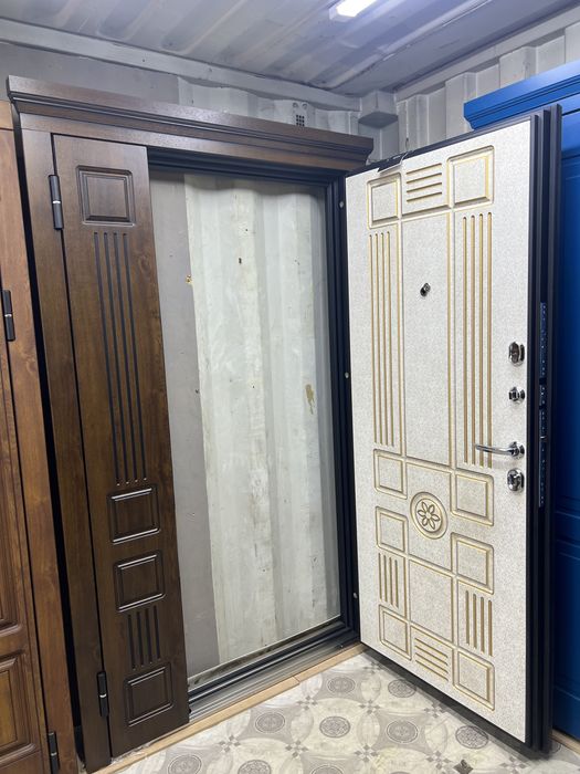 Двери Алма-Ата Двухстворчатый ! Металлические